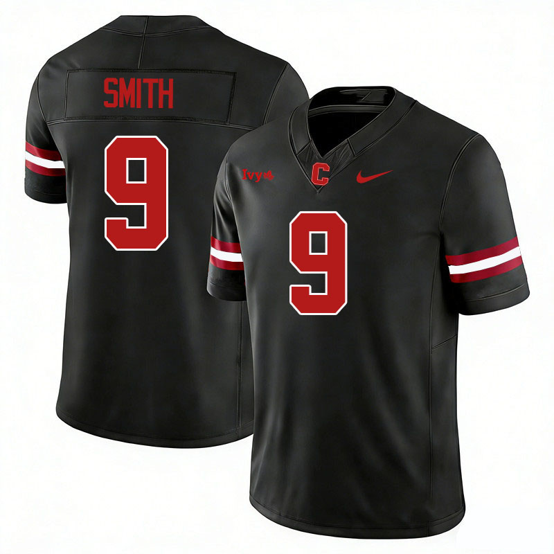 Cornell Big Red #9 Doryn Smith College Football Jerseys,Uniforms Stitched-Black